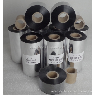 TTO wax resin white thermal transfer ribbon 110*300 for zebra barcode printer